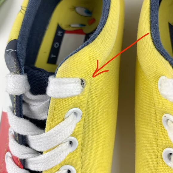 Tommy Hilfiger Jeans x Space Jam Tweety Bird Casual Sneakers Kids 2 - Picture 8 of 15